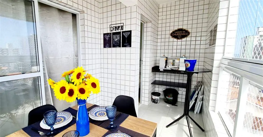 Apartamento para Venda em Praia Grande, Maracanã, 1 dormitório, 1 banheiro, 1 vaga