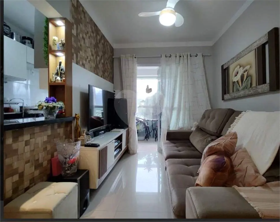 Apartamento para Venda em Praia Grande, Flórida, 1 dormitório, 1 banheiro, 1 vaga