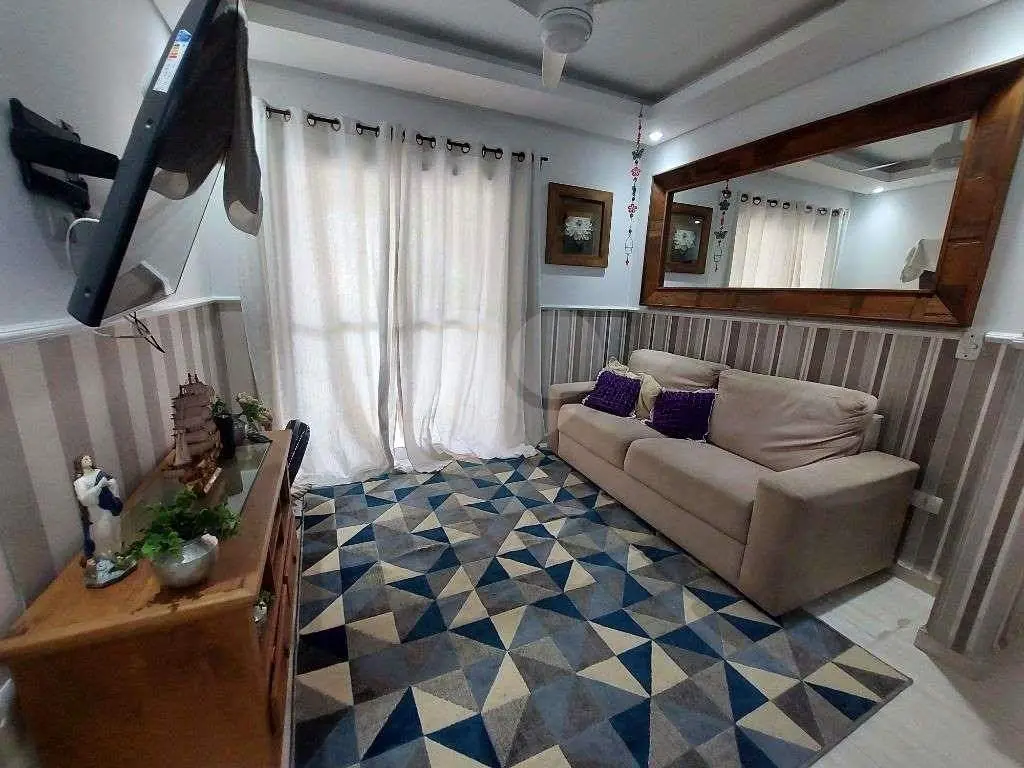 Apartamento para Venda em Praia Grande, Vila Tupi, 2 dormitórios, 1 suíte, 2 banheiros, 1 vaga