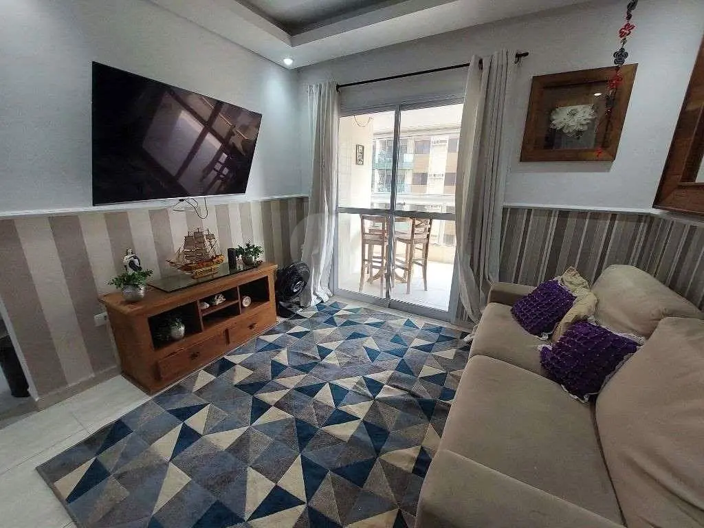 Apartamento para Venda em Praia Grande, Vila Tupi, 2 dormitórios, 1 suíte, 2 banheiros, 1 vaga