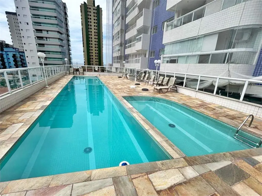 Apartamento para Venda em Praia Grande, Vila Guilhermina, 3 dormitórios, 3 suítes, 1 banheiro, 2 vagas