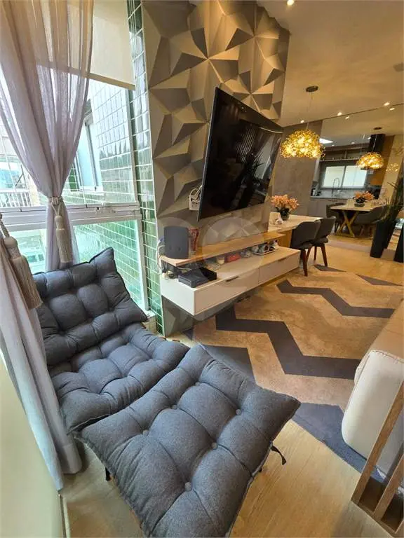 Apartamento para Venda em Praia Grande, Canto do Forte, 2 dormitórios, 2 suítes, 1 banheiro, 1 vaga