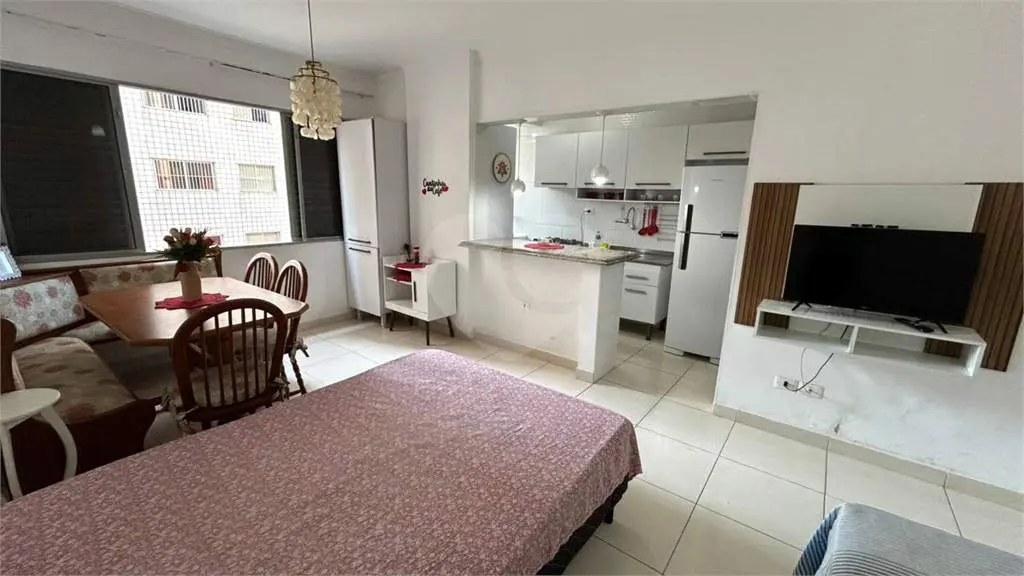 Apartamento para Venda em Praia Grande, Vila Tupi, 1 dormitório, 1 banheiro, 1 vaga