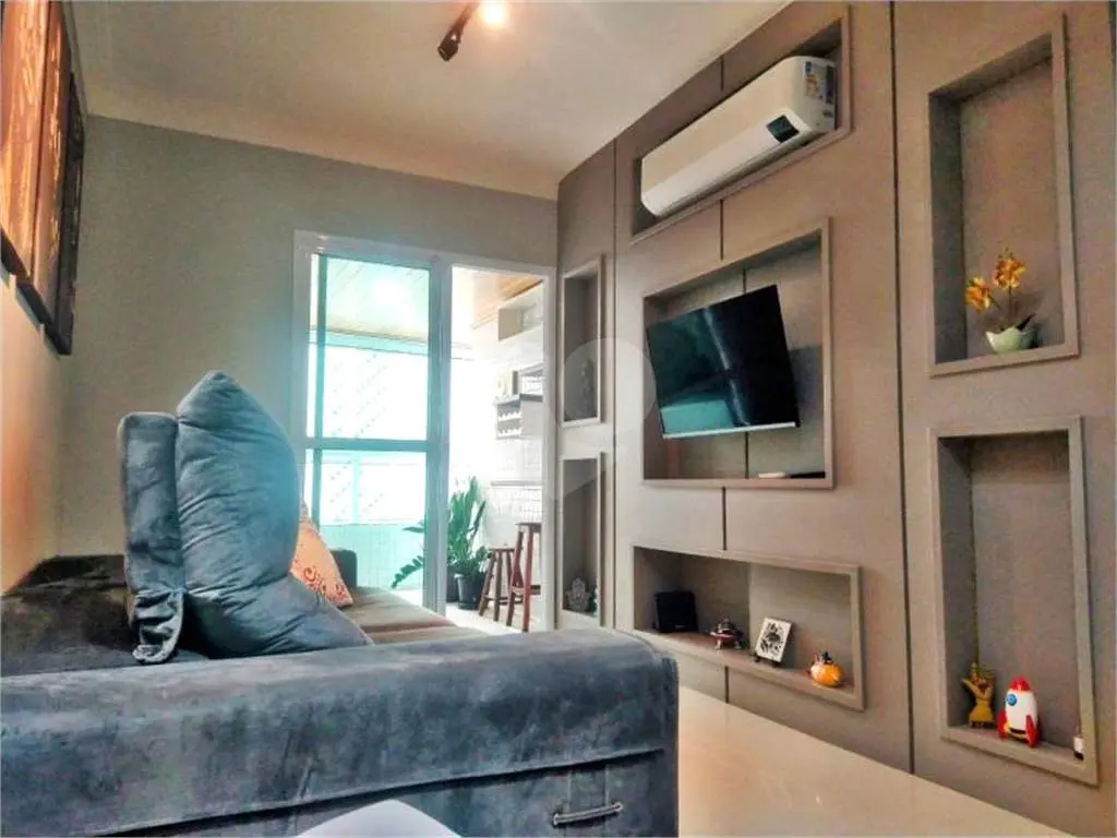 Apartamento para Venda em Praia Grande, Campo aviação, 2 dormitórios, 1 suíte, 2 banheiros, 1 vaga