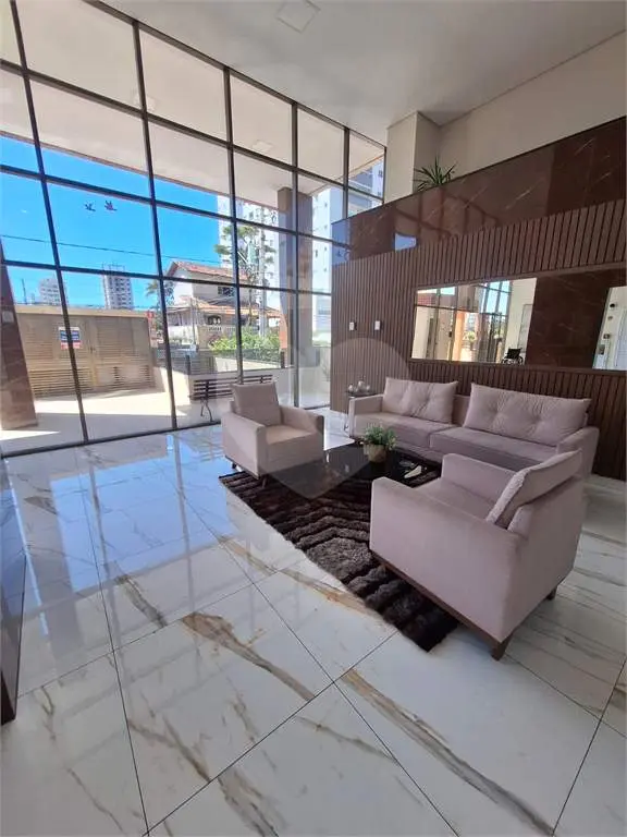Apartamento para Venda em Praia Grande, Campo aviação, 2 dormitórios, 1 suíte, 2 banheiros, 1 vaga
