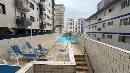 Apartamento para Venda em Praia Grande, Vila Tupi, 2 dormitórios, 1 suíte, 2 banheiros, 1 vaga