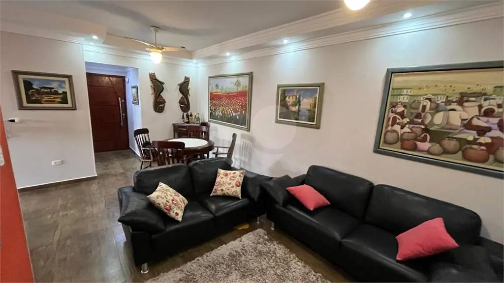 Apartamento para Venda em Praia Grande, Vila Tupi, 2 dormitórios, 1 suíte, 2 banheiros, 1 vaga