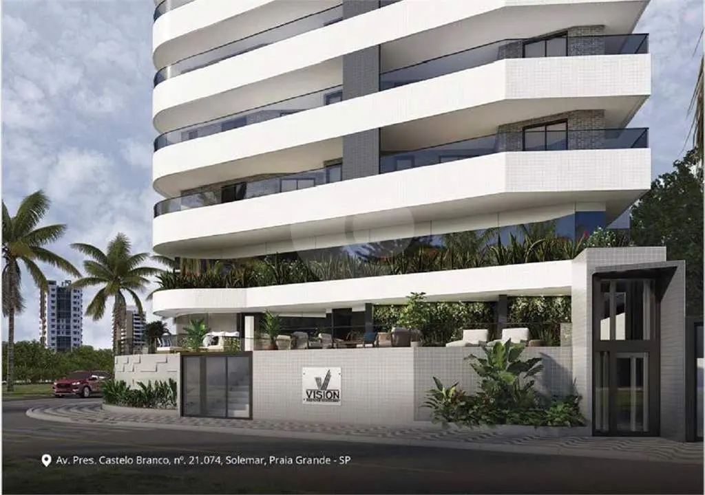 Apartamento para Venda em Praia Grande, Solemar, 2 dormitórios, 2 suítes, 3 banheiros, 1 vaga