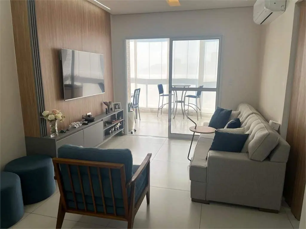 Apartamento para Venda em Praia Grande, Vila Guilhermina, 3 dormitórios, 3 suítes, 4 banheiros, 2 vagas