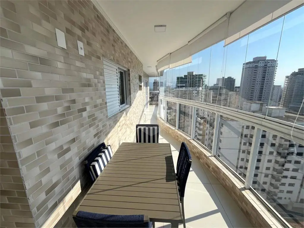 Apartamento para Venda em Praia Grande, Vila Guilhermina, 3 dormitórios, 3 suítes, 4 banheiros, 2 vagas