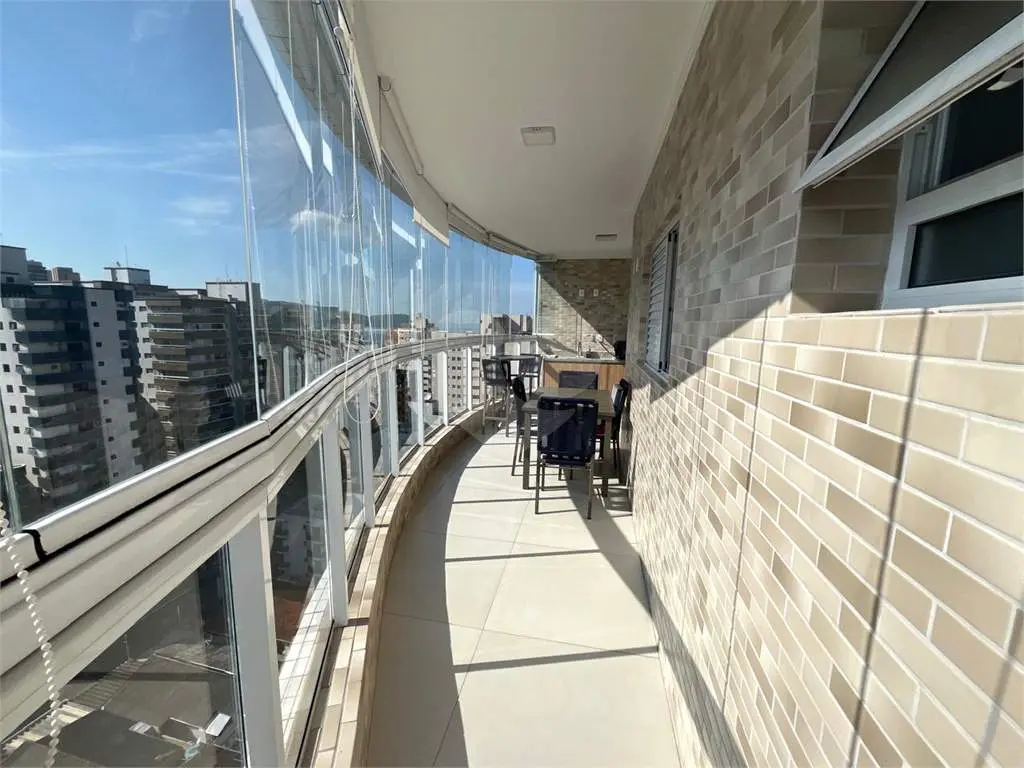 Apartamento para Venda em Praia Grande, Vila Guilhermina, 3 dormitórios, 3 suítes, 4 banheiros, 2 vagas