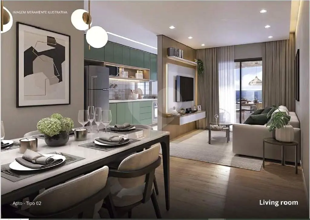Apartamento para Venda em Praia Grande, Solemar, 1 dormitório, 1 banheiro, 1 vaga