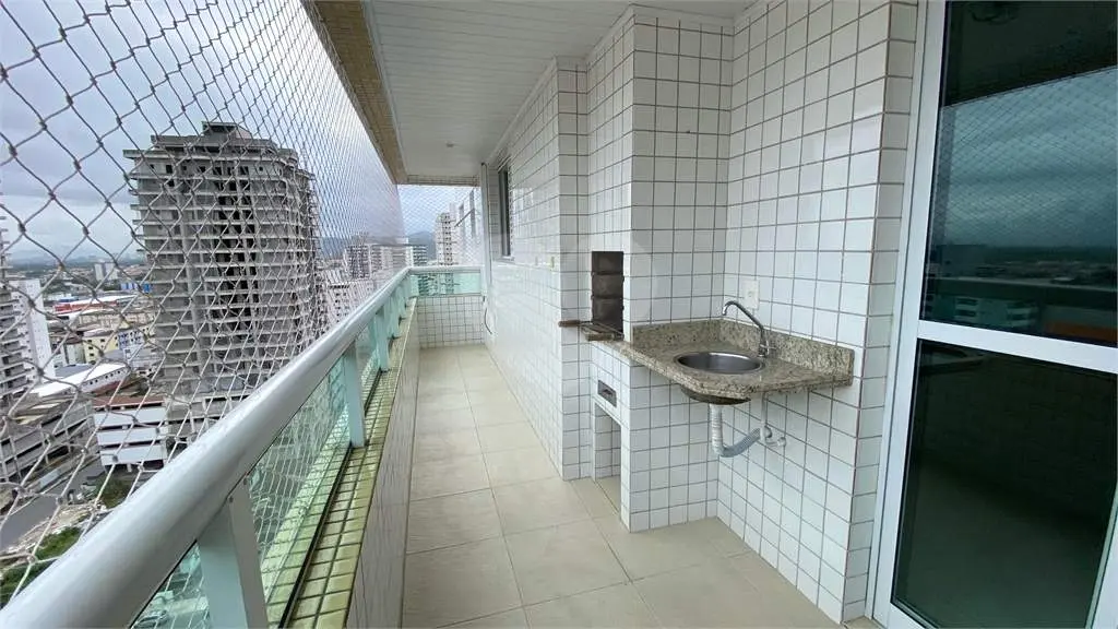 Apartamento para Venda em Praia Grande, Vila Guilhermina, 2 dormitórios, 1 suíte, 1 banheiro, 1 vaga