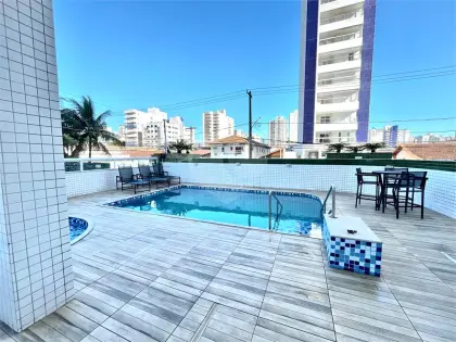 Apartamento para Venda em Praia Grande, Guilhermina, 1 dormitório, 1 banheiro, 1 vaga