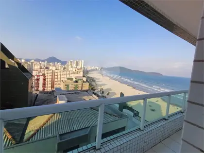 Apartamento para Venda em Praia Grande, Guilhermina, 3 dormitórios, 2 suítes, 1 banheiro, 2 vagas
