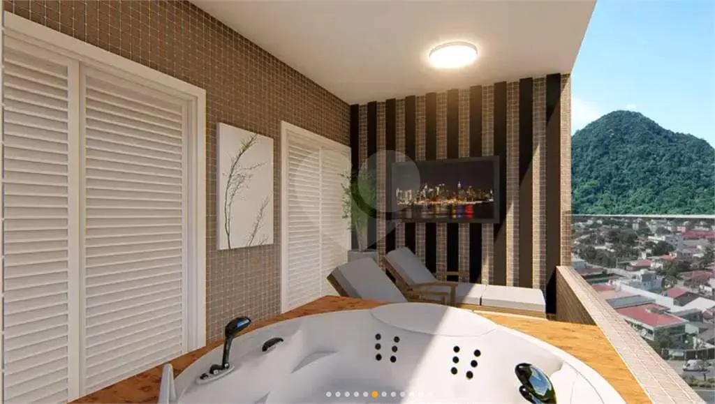 Apartamento para Venda em Praia Grande, Forte, 2 dormitórios, 2 suítes, 3 banheiros, 2 vagas