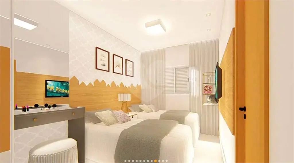 Apartamento para Venda em Praia Grande, Forte, 2 dormitórios, 2 suítes, 3 banheiros, 2 vagas