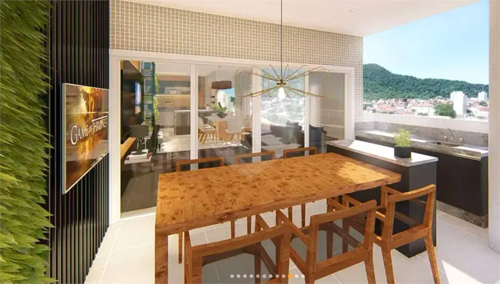 Apartamento para Venda em Praia Grande, Forte, 2 dormitórios, 2 suítes, 3 banheiros, 2 vagas