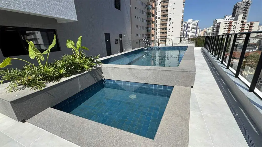 Apartamento para Venda em Praia Grande, Campo aviação, 2 dormitórios, 2 suítes, 3 banheiros, 1 vaga