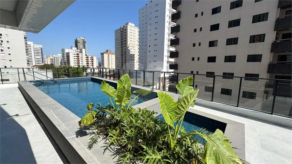 Apartamento para Venda em Praia Grande, Campo aviação, 2 dormitórios, 2 suítes, 3 banheiros, 1 vaga