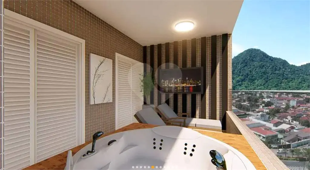 Apartamento para Venda em Praia Grande, Forte, 3 dormitórios, 3 suítes, 4 banheiros, 2 vagas