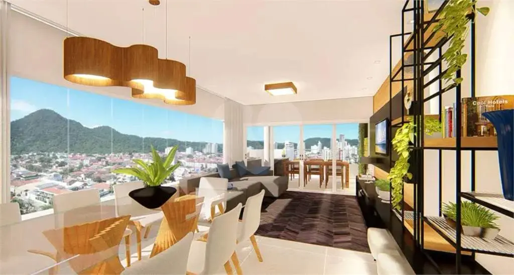 Apartamento para Venda em Praia Grande, Forte, 3 dormitórios, 3 suítes, 4 banheiros, 2 vagas