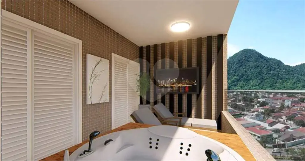 Apartamento para Venda em Praia Grande, Forte, 3 dormitórios, 3 suítes, 4 banheiros, 2 vagas