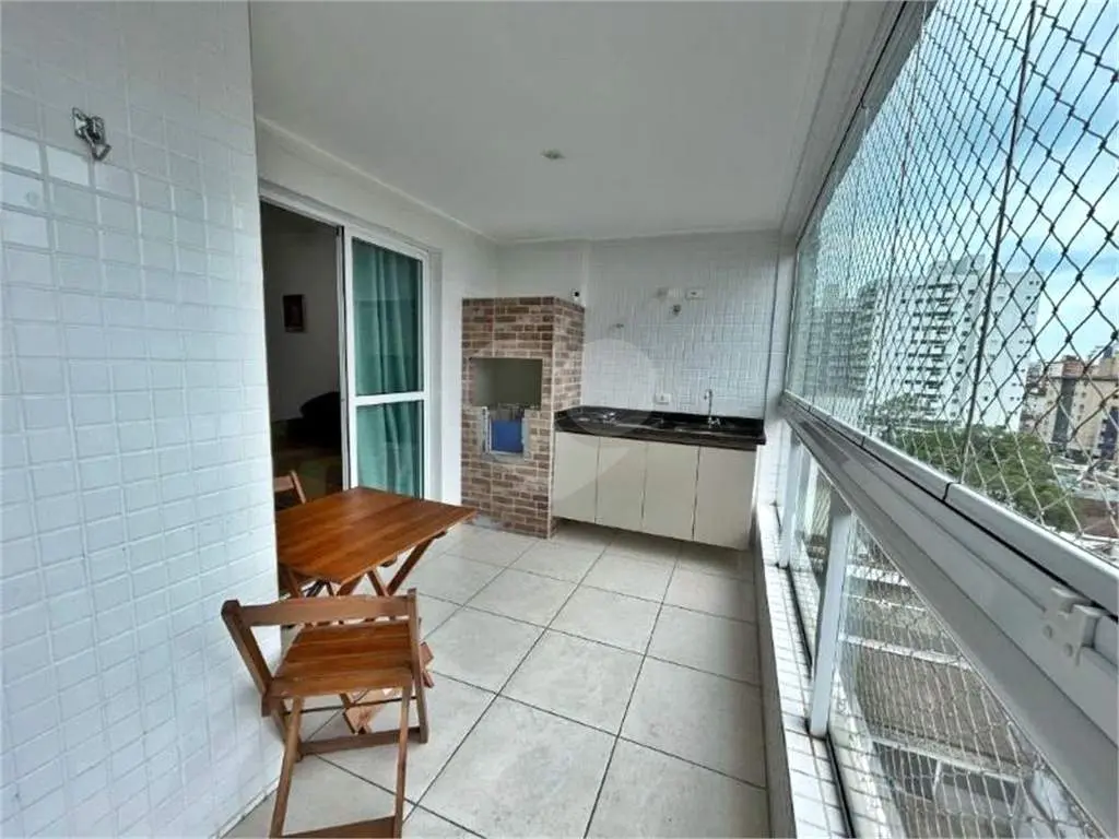 Apartamento para Venda em Praia Grande, Canto do Forte, 1 dormitório, 1 banheiro, 1 vaga