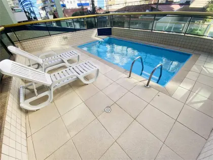 Apartamento para Venda em Praia Grande, Campo aviação, 1 dormitório, 1 banheiro, 1 vaga