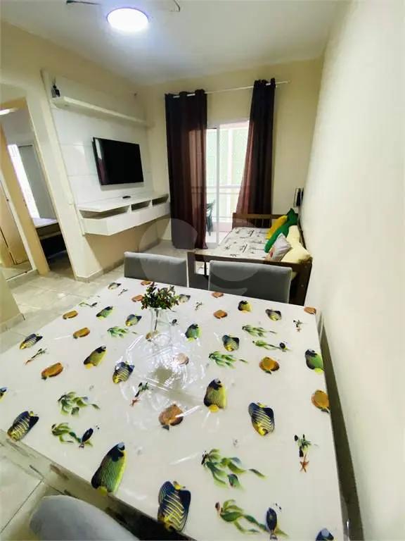 Apartamento para Venda em Praia Grande, Cidade Ocian, 1 dormitório, 1 banheiro, 1 vaga