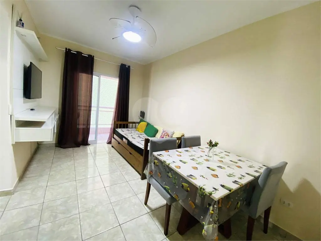 Apartamento para Venda em Praia Grande, Cidade Ocian, 1 dormitório, 1 banheiro, 1 vaga