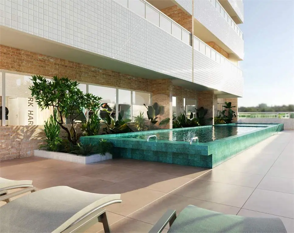Apartamento para Venda em Praia Grande, Aviação, 2 dormitórios, 1 suíte, 3 banheiros, 2 vagas