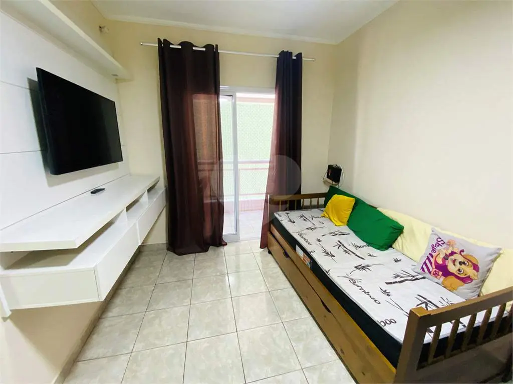 Apartamento para Venda em Praia Grande, Cidade Ocian, 1 dormitório, 1 banheiro, 1 vaga