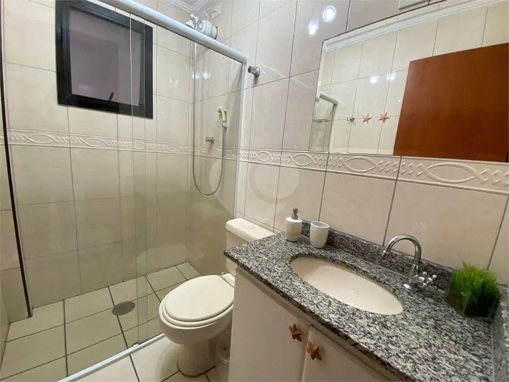 Apartamento para Venda em Praia Grande, Guilhermina, 1 dormitório, 1 suíte, 2 banheiros, 1 vaga