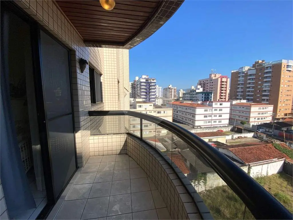 Apartamento para Venda em Praia Grande, Guilhermina, 1 dormitório, 1 suíte, 2 banheiros, 1 vaga