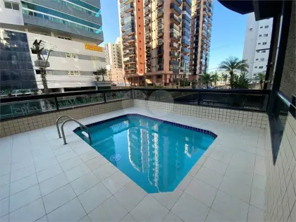 Apartamento para Venda em Praia Grande, Guilhermina, 1 dormitório, 1 suíte, 2 banheiros, 1 vaga