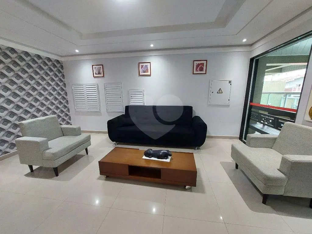 Apartamento para Venda em Praia Grande, Vila Guilhermina, 2 dormitórios, 1 suíte, 2 banheiros, 1 vaga