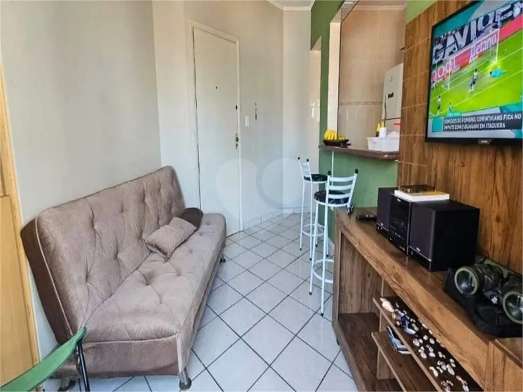 Apartamento para Venda em Praia Grande, Vila Tupi, 1 dormitório, 1 banheiro, 1 vaga