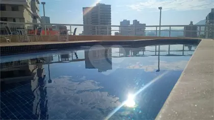 Apartamento para Venda em Praia Grande, Vila Guilhermina, 1 dormitório, 1 suíte, 2 banheiros, 1 vaga