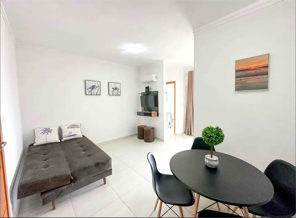 Apartamento para Venda em Praia Grande, Maracanã, 1 dormitório, 1 banheiro, 1 vaga