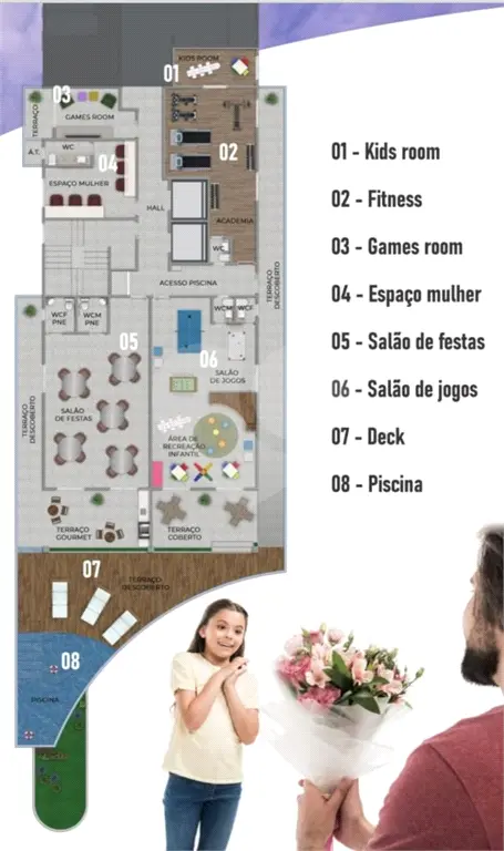 Apartamento para Venda em Praia Grande, Guilhermina, 1 dormitório, 1 suíte, 1 banheiro, 1 vaga