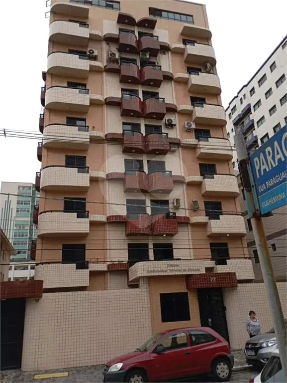 Apartamento para Venda em Praia Grande, Guilhermina, 2 dormitórios, 1 banheiro, 1 vaga
