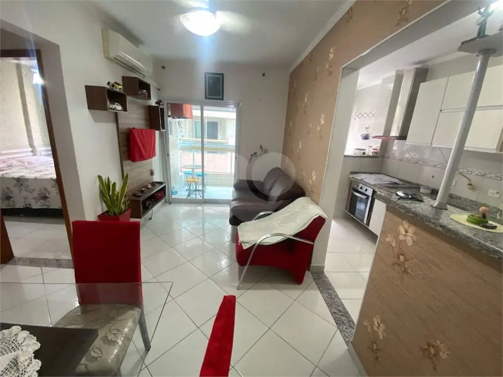 Apartamento para Venda em Praia Grande, Campo aviação, 1 dormitório, 1 banheiro, 1 vaga