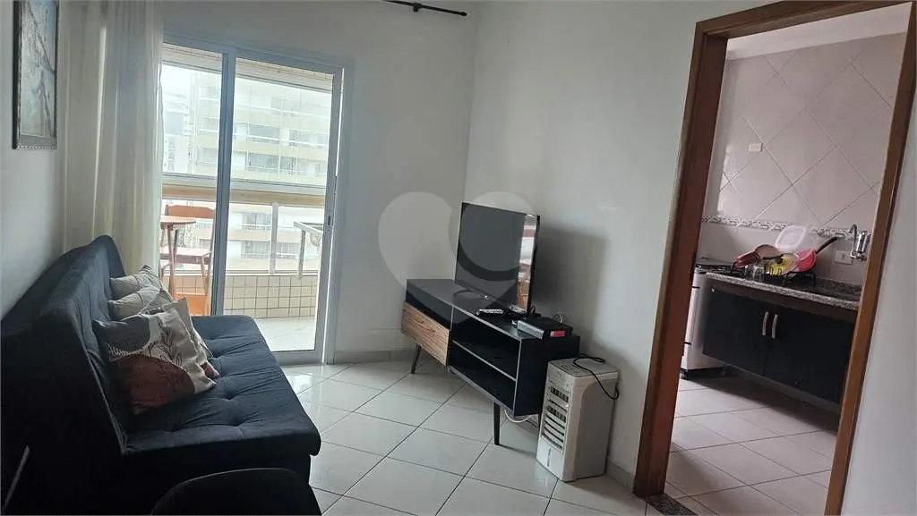 Apartamento para Venda em Praia Grande, Campo aviação, 1 dormitório, 1 banheiro, 1 vaga