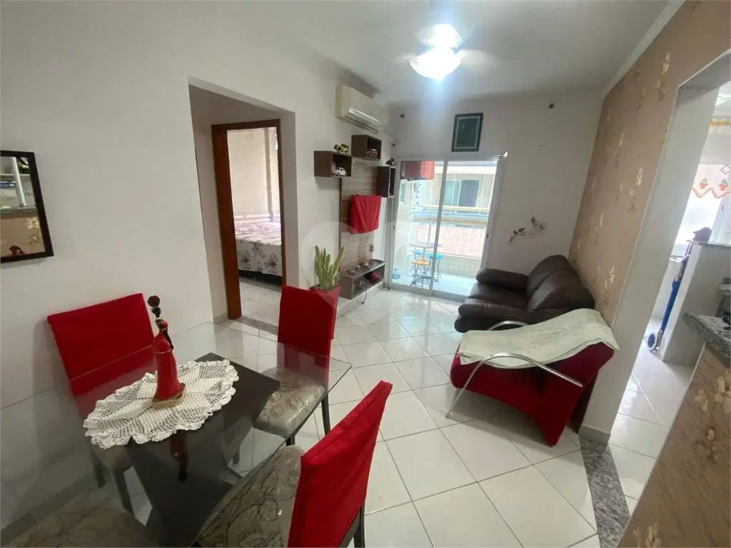 Apartamento para Venda em Praia Grande, Campo aviação, 1 dormitório, 1 banheiro, 1 vaga
