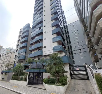 Apartamento para Venda em Praia Grande, Vila Guilhermina, 2 dormitórios, 1 suíte, 2 banheiros, 2 vagas